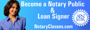 Become a notary and loan processor - classes and exams